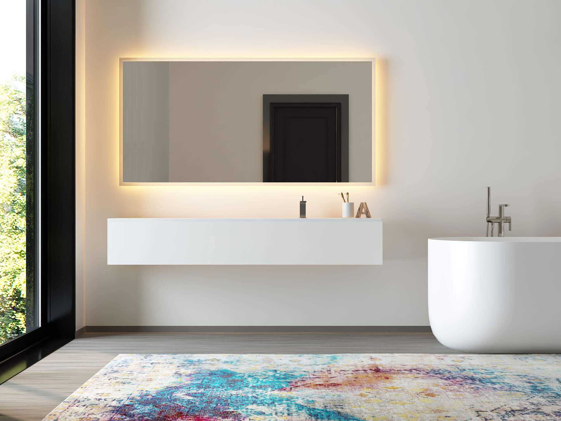 LED - Badspiegel hinterleuchtet LED - Badspiegel hinterleuchtet